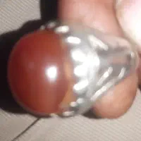 انگشترنقره عقیق کهنه وکار دست  بیش از یک قرن