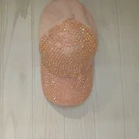 کلاه نگین دار صورتی