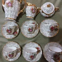 سرویس قهوه خوری چینی فرانسه ۵۰ساله