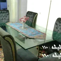 میز ناهار خوری ، ۶نفره شیشه ای|میز و صندلی غذاخوری|تهران, قصر فیروزه ۱|دیوار