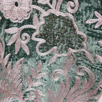 مانتو مجلسی مخمل خامه دوزی نگین دار|لباس|اندیمشک, |دیوار