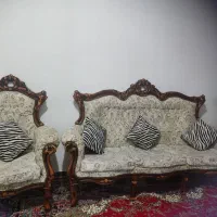 مبل سلطنتی با چوب اصل|مبلمان خانگی و میز عسلی|دهلران, |دیوار