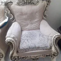مبل  ۷ نفره چوب|مبلمان خانگی و میز عسلی|ملایر, |دیوار