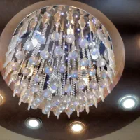 دو عدد لوستر کارکرده بدون نقص|لوستر و چراغ آویز|لاهیجان, خمیر کلایه|دیوار