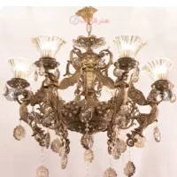 لوستر برنج|لوستر و چراغ آویز|هفدر, |دیوار