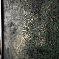 میکروسمنت و پتینه و آینه و مجسمه پاپیه ماشه