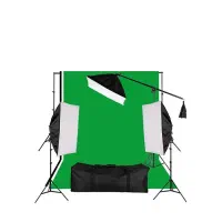 کیت تولید محتوای 14 لامپ با پرده عکاسی