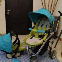 کالسکه های دوقلو عصایی پرتابلی چمدونی خارجی نو