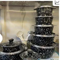 قابلمه ملورین ۱۶پارچه پرتوضخیم سنگین فرو ماکروفر|ظروف پخت‌وپز|تهران, بازار|دیوار