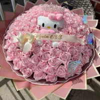 دسته گل رنگارنگ کادویی، گل روبانی فانتزی با عروسک|اسباب‌‌بازی|اردبیل, |دیوار