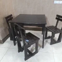 میز ناهار خوری چوبی ۴نفره|میز و صندلی غذاخوری|صدرا-فارس, فاز ۱|دیوار