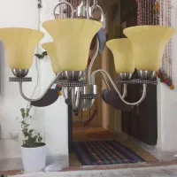 لوستر پنج شعله|لوستر و چراغ آویز|کرمانشاه, |دیوار