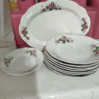 ظروف گل سرخی قوری چینی|ظروف سرو و پذیرایی|کرج, حصارک بالا|دیوار