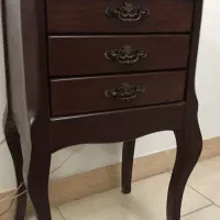 میز چوبی تلفن