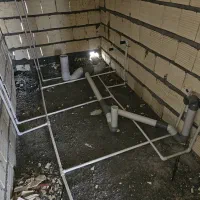 لوله کشی اب و فاضلاب برق.کلیه تاسیسات ساختمان