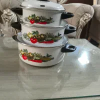 سه قابلمه لعابی اصفهان با کیفیت