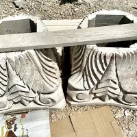 سر ستون و پا ستون سنگی نما