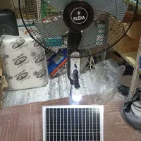 پنکه شاژی باپنل افتابی