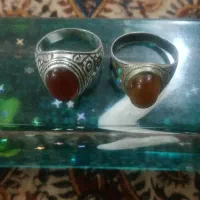 یک جفت انگشتر عقیق موکل