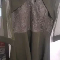 مانتو و شلوار کلاه دار لباس مجلسی یه بار تن خورده|لباس|شیروان (خراسان), |دیوار
