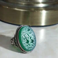 انگشتر نقره با سنگ عقیق یمن