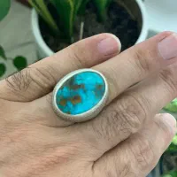 انگشتره نقره فیروزه نیشابور