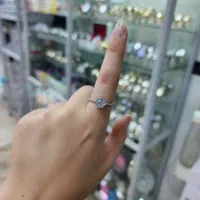 انگشتر فلاور نقره اصلی عیار ۹۲۵|جواهرات|کرمانشاه, |دیوار