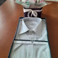 پیراهن جعبه سایز ۱۶ بلیز استین کوتاه وزیرپوش کاپشن