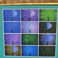 شب خواب کهکشانی|چراغ خواب و آباژور|لار, |دیوار