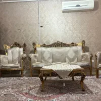 مبلمان سلطنتی استیل۹نفره|مبلمان خانگی و میز عسلی|کرمانشاه, |دیوار