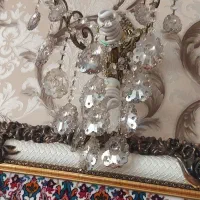 لوستر برنز سنگین وزن۱۲ شاخه|لوستر و چراغ آویز|اردبیل, |دیوار