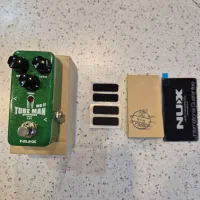 افکت nux overdrive tubeman به همراه آداپتور nux|گیتار، بیس، امپلیفایر|تهران, حسین‌آباد|دیوار