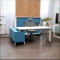 میز کنفرانس کتابخانه کانتر مبل منبت راش رنگ روغن|دفتر کار|اهواز, حصیرآباد|دیوار