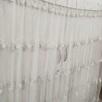 پرده اتاق خواب به همراه زیر پرده|پرده، رانر، رومیزی|تهران, شهرک ولیعصر شمالی|دیوار