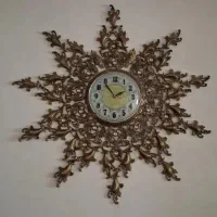 ساعت دیواری برنج شیک و زیبا سنگین وزن(فروش فوری)