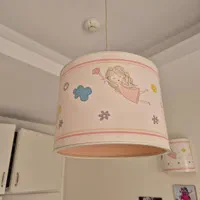 پرده اتاق کودک همراه ست لوستر و چراغ خواب و ساعت|پرده، رانر، رومیزی|تهران, فردوس|دیوار