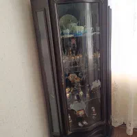 بوفه سه گوشه چوبی|بوفه، ویترین، کنسول|قزوین, |دیوار