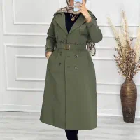 بارونی بلند آستر دار سایز بزرگ