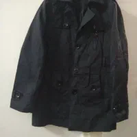 پالتومردانه‌پالتوزنانه‌چرم‌مشکی‌سایزXXLلباس‌حراج