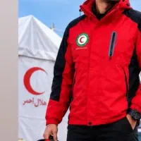 کاپشن گورتکس هلال احمر دوپوش و داخل پلار