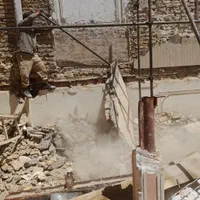 تخریب کاران اصولی ساختمان زنگان کلئ وجزی حمل نخاله