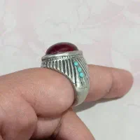 انگشتر یاقوت نقره
