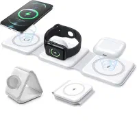 شارژ مغناطیسی بی سیم ۳در۱مدل magnetic|لوازم جانبی موبایل و تبلت|ری, علایین|دیوار