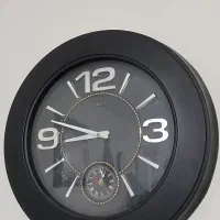 ساعت دیواری دوموتوره  اسپرت مشکی