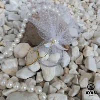 گیفت عروسی مدل حلقه و قند قلبی