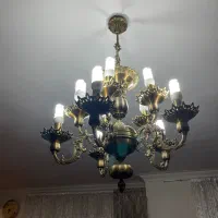 یک جفت لوستر برنزی ۱۰ شعله