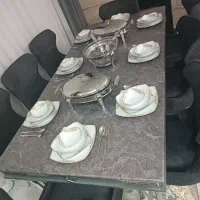 مبل هشت نفره و ناهار خوری هشت نفره ست|مبلمان خانگی و میز عسلی|سمنان, |دیوار