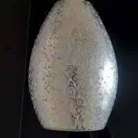 گلدان طلایی نقره ای پتینه برجسته / گلدان دکوری|صنایع دستی و سایر لوازم تزئینی|تبریز, |دیوار