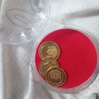 ۳عدد ربع سکه بانکی۵۰۰زیر قیمت تابلو سکه۸۶