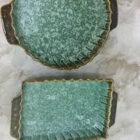 ظرف سرامیکی سبز